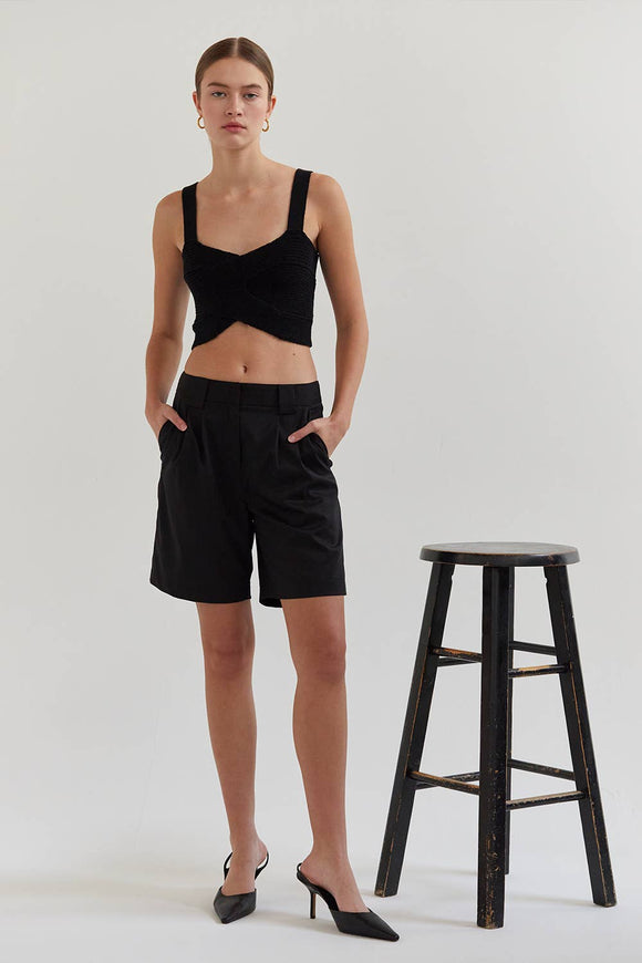 Erin Modal Blend Bermuda Shorts Black