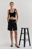 Erin Modal Blend Bermuda Shorts Black