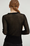 Tina Semi Sheer Ribbed Top