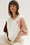 Cedar Color-block Sweater Top