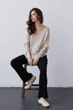 Monica V-neck Dolman Sweater Top