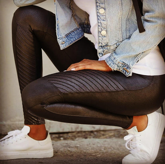 5 Ways to Style Spanx Faux Leather Leggings — Crazy Blonde Life